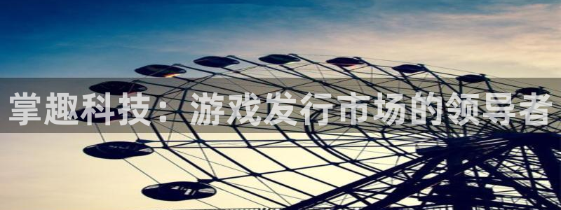 深圳市db电竞科技有限招聘公司：掌趣科技：游戏发行市场的领导者